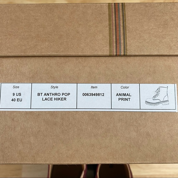 ANTHRO MAEVE 🔥 From Anthropologie - Harvest Hiker Boot in Wine Cheetah - Size 9 - Picture 6 of 6